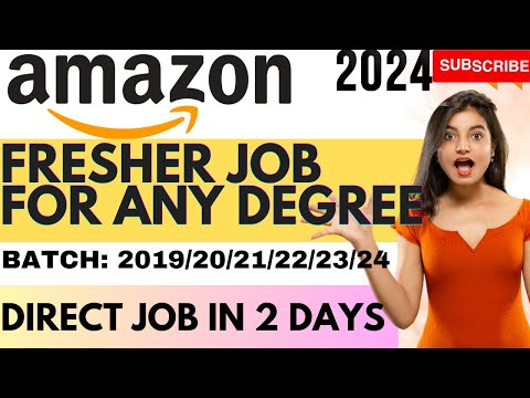 FRESHER JOBS 2024 | Fresher jobs 2024 | 2023 Batch hiring | 2024 Batch Hiring |#jobs #amazon