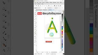coreldraw tutorial | A latter logo in coreldraw | #alogo  #a_logo  #asprintingzone #shorts #viral