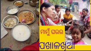 ମାମୁଁ ଘରର ପଖାଳଖିଆ#daliy routine#vlog video
