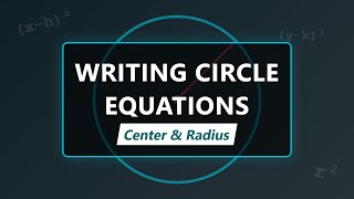 Writing Circle Equations from Center and Radius | Geometry Basics