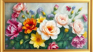 Petal Harmony  Relaxing Floral Masterpiece 4K | Silent Background