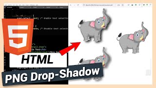 Add Drop Shadow to PNG image | HTML and CSS Tutorial