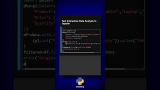 Fast Interactive Data Analysis in Jupyter