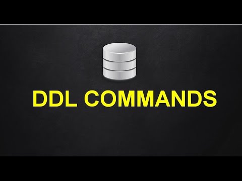 Introduction to DDL commands