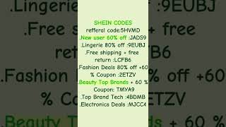 kindly use my CODES @SHEINOFFICIAL to save #shein #fashion #sheinx100kchallenge #discount #bag