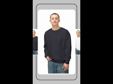 Plain Men and Boys Unisex Lightweight Crewneck Sweatshirt