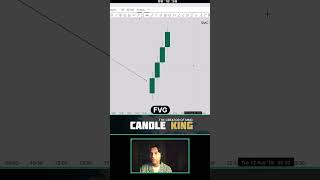 Fair Value Gap (FVG) is the blank area between wicks formed by fast moving candles.
