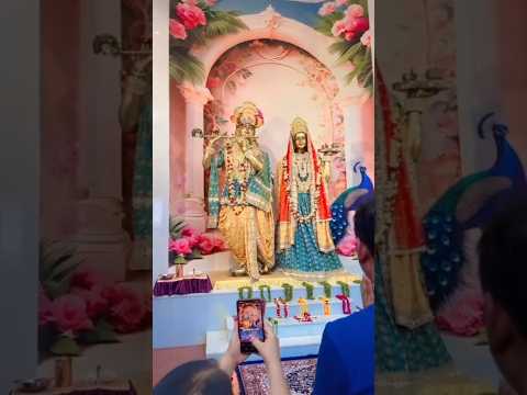 वृन्दावन मे चारधाम मंदिर की अद्भुत दृश्य #ytshorts#travel #vrindavanmarg#minivlog #hindupilgrimage