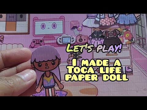 I made Toca Life Paper Doll Let's Play! #tocaboca #tocalifeworld #tocapaperdolls #fyp #fyoupage