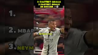 3 fastest goals in soccer 💀 ⚡️