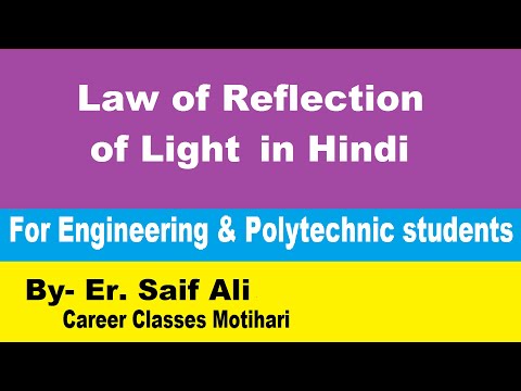 Basic Physics chapter-Properties of light in Hindi |Lecture 1