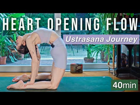 Heart Opening Yoga | 40 Min Intermediate Flow to Camel Pose