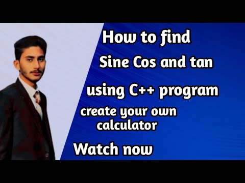 Maths trigonometric functions in C++// maths library in C++