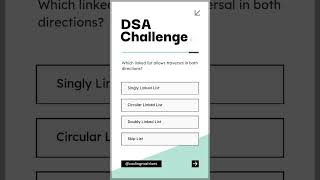 Are You Interview-Ready? DSA Quiz to Prove Your Coding Skills!  #coding  #dsa #quiz #datastructures