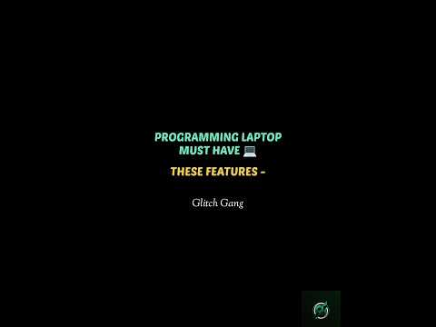 What features dose a programing laptop have?    #viral