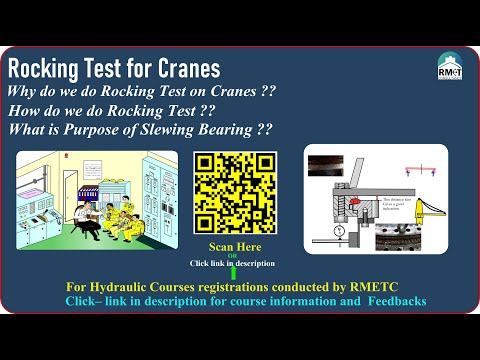 Rocking Test Video.How to Do??What is Crane Slewing Bearing, how to check??|RMETC videos |Ramesh S