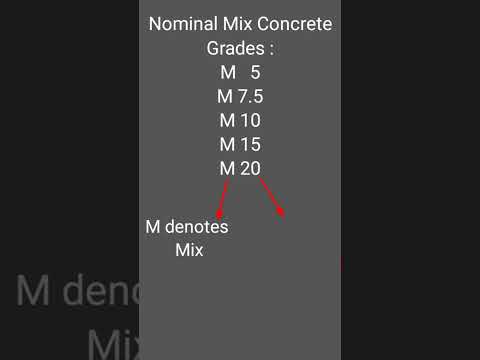 Nominal Mix Concrete Grades | Civil Site work