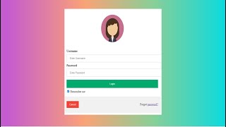 Responsive login form html css | HTML & CSS Projects For Beginners.