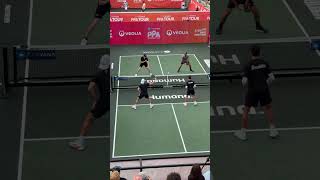 JW Johnson shows how to end a pickleball point with the perfect Erne 👏