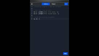 JavaScript Easy Snippet to swap numbers