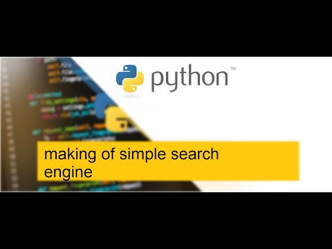 Search engine concept | how python is used | with example