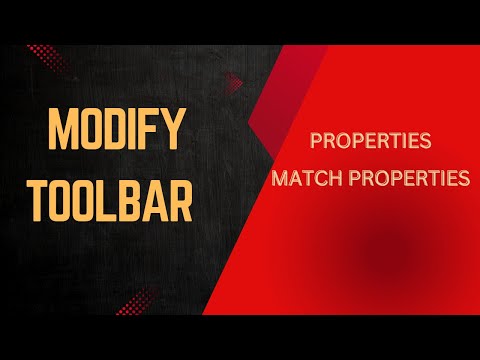 AutoCAD Tutorial for Beginners- PROPERTIES,  MATCH PROPERTIES