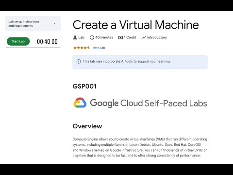 GSP001-Create a Virtual Machine |  Google Cloud Qwiklabs 2025