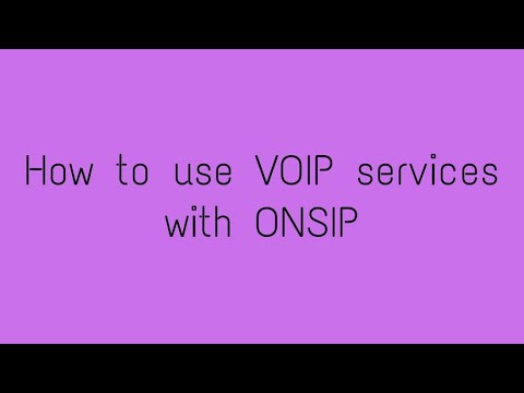 How to use VOIP services with ONSIP in Odoo