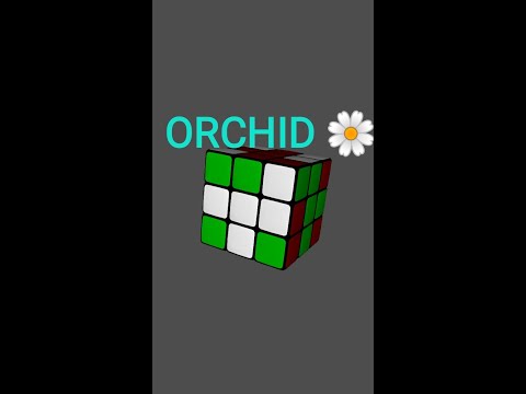 ORCHID Pattern On Rubik's Cube #youtubeshorts