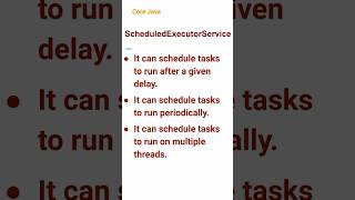 ScheduledExecutorService (92) #corejava