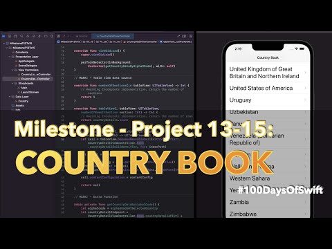Milestone Project 13-15: Country Book | 100 Days Of Swift