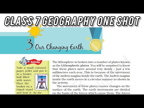 Class 7 geography ch 3 (Our changing Earth) One shot | In Hindi | Fluent learning