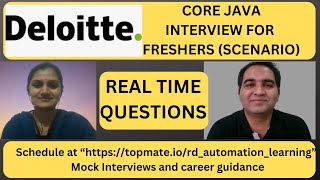 Deloitte Java Interview Questions | Core Java Interview Questions