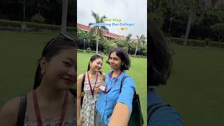 Back To COLLEGE With Friend After One Year!🥰 LSR, Delhi University🦋 #minivlog #shorts #college