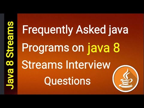 Java 8 🔥  | Java 8 Stream API Programming Interview Questions & Answers