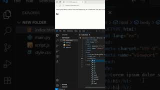 easy heading tags in HTML #python #frontendcourse #htmlbasics #frontenddevelopment #webdevelopment