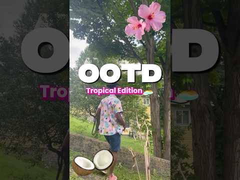Tropical drip 🍹🌴 #OOTD #tropicalvibes