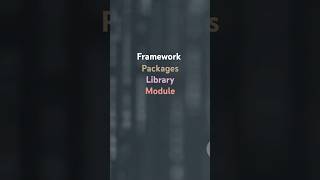#module VS #framework Vs #library  VS #packages #study #javascript #students#coding#js#json#computer