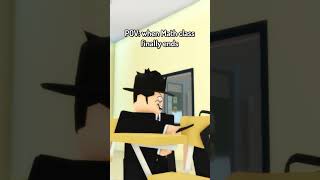 When Math Class Is Finally Over #shorts #roblox #robloxanimation #funny #school #maths