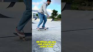 This is how I 5050 rails #5050grinds #skateclips #tricktips