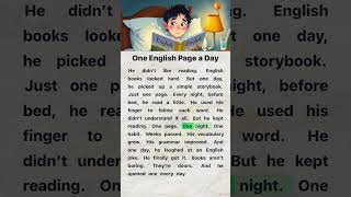 One English Page a Day | English Reading and Listening Practice #easyenglish #englishforbeginners