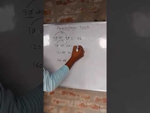 Precentage trick | #precentage #treandingquestion #ytshorts #shorts