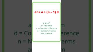 important formula of arithmetic progression | formulas of A.P. | class 10th | Ncert |