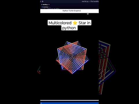 Python Programming: How to draw star pattern in python? #python #coding #youtubeshorts #programming