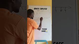 addition and subtraction of integers using a number line #mathsimplified #basicproblems #education