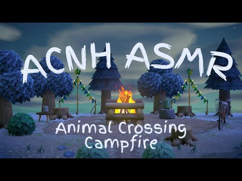 relaxing 5 am 🏕️ campfire | animal crossing asmr