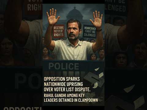 Battle for the Ballot: Opposition Locks Horns with EC.#election #politics #congress #india #protest