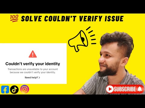 How to Solve Could not verify your identity TikTok Issue #Tiktok
