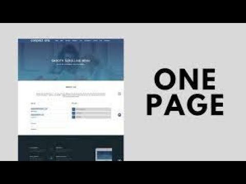 How to make One Page Responsive Website With Html & Css Only (Watch Complete Video)