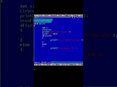 How to check whether the candidate is eligible for vote or not in C program | Pratham Modesara
